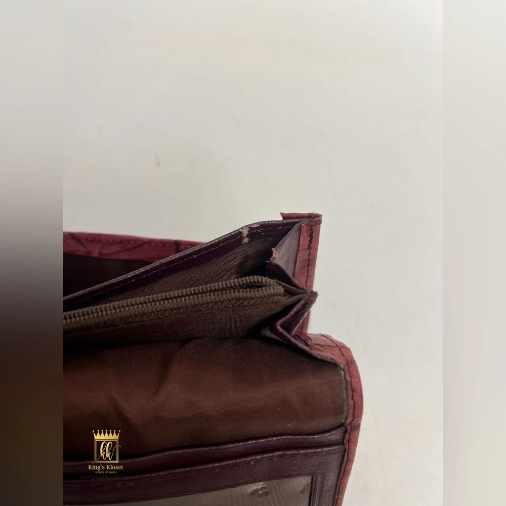 Dior crumpled leather wallet